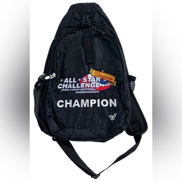 All Star Challenge Cheer Dance National Champion Backpack Black Metallic NEW - Picture 1 of 7